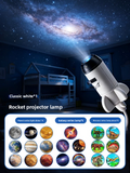 Starry Sky Projector Lamp – Galaxy, Planets & Dinosaur Slides