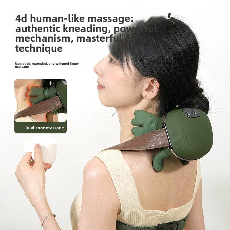 Wireless Neck & Shoulder Massager with Heat – 3-Speed Deep Relief