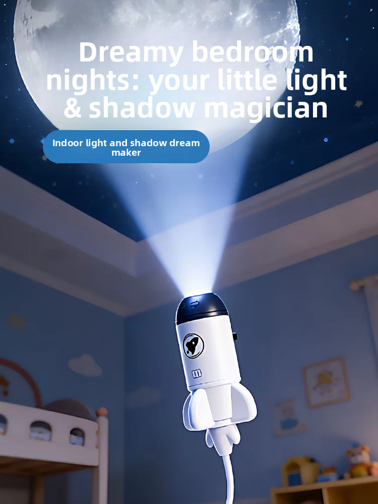 Starry Sky Projector Lamp – Galaxy, Planets & Dinosaur Slides