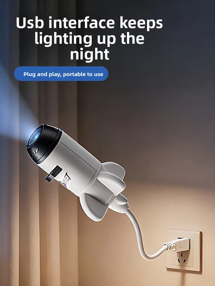 Starry Sky Projector Lamp – Galaxy, Planets & Dinosaur Slides